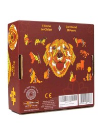 Logic Giochi Mandala Wooden Jigsaw Puzzle Dog, 24.7x28.5cm