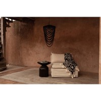 De Houten Kralenkroonluchter - Zwart - L