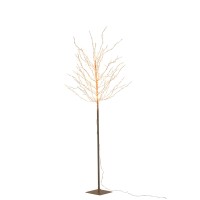 J-Line Boom Kaal+Led Metaal Wit Large