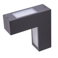 LED wall lights "Angus" made of metal and plastic in anthracite, with integrated LED