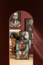 Lilyann Natural Polyesterpainting Rectangle WomanS