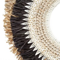 The Mojo Raffia On Stand - Black Natural - L