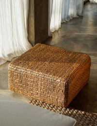 The Hyacinth Pouffe Square - Natural - M