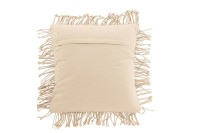 J-Line Cushion Cozy Diamond Cotton Beige