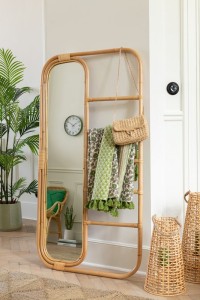 J-Line spiegel Ladder - rotan - naturel