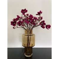 Kunstbloemen - Magnolia bloem Paars x8 -65cm