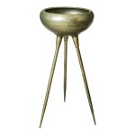 Genesis Brass Metal Planter 3 Feet Round High S