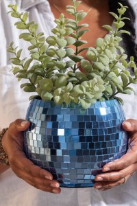 Plant Pot Mirror Globe