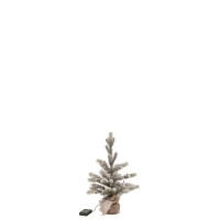 J-Line Kerstboom - jute/kunststof - 50 cm - LED