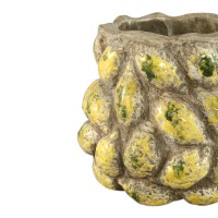 Fruitsy Yellow Round Terra Pot Lemon Finish L