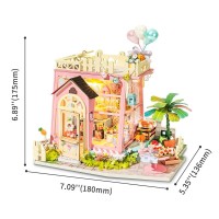 DIY House Holiday Party Time, Robotime, DG153, 18x13.6x17.5cm