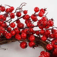 Kerstkrans Bessen - Ø50 cm - Foam - Rood