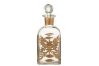 J-Line carafe Chloe Square - glass - transparent/gold