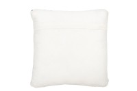 J-Line cushion Ethnic Squares - wool/cotton - cream/beige