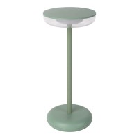 Cordless tablet light "Pasi" for outside and inside, made of metal and plastic in MINT, dimmable, with touch and memory function, approx. 26 cm high