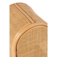 J-Line Ellen Rotan kast - 2 deuren - jute - naturel - S