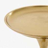 Bijzettafel - H57 x Ø25 cm - Gerecycled Aluminium - Goud
