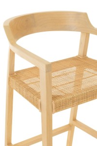 J-Line bar chair Emma - wood - natural