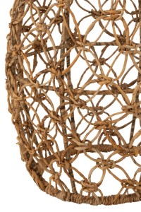 J-Line Side Table Ton Metal/Banana Leaf Natural