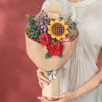 Robotime, DIY Houten Bloemenboeket/Flower Bouquet, TW01H,
