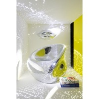 J-Line stoel Spiegel - hars - zilver