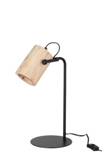 J-Line Silas Berangen desk lamp - wood - natural