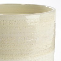 Olof Flowerpot - H24 x Ø26 cm - Terracotta - Cream