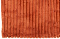 J-Line plaid Large Corduroy - polyester - roest - 180 x 130 cm