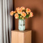 Peony Flower Orange With Bud