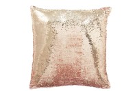 J-Line Reversible Cushion Sequin Pink/Champagne