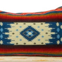 Pillow 40x60cm - Native Quilotoa Blue - including duck feather innner cushion