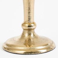 Kandelaar met Strik - L11 x B8 x H20 cm - Aluminium - Goud