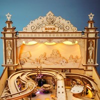 3D Wooden Puzzle Pinball Machine/Pinball Machine, Robotime, EG01, 27.5x47.5x28cm