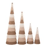 Kevene Cream Polyester Tassel Tree Statue S