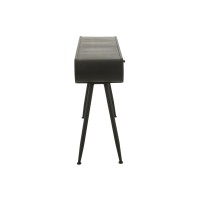 J-Line Console Wood And Metal Table Console Dennenhout Zwart/Lichtbeige
