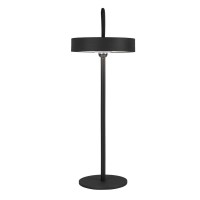 LED battery table lamp magnetically "Ella" for outside and inside, made of metal and plastic in black, 35 cm high
