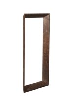 Kyro Brown Acacia Wood Rectangle Mirror Small