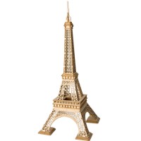 Robotime, 3D Houten Puzzel Eiffeltoren, TG501, 16,5x16,5x36,5cm