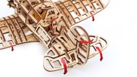 Eco Wood Art 3D Mechanical Puzzle Airplane, 1607, 42x28.7x15.4cm