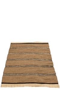 J-Line carpet Braided - seagrass-palm leaf - natural/black