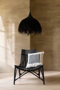 J-Line chair Rattan - jute - black