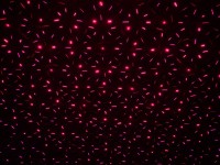 Laser outside spy with projector, skewer made of plastic, colorful, with integrated LED, spotlight for outside