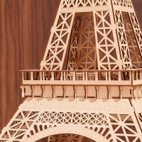 Robotime, 3D Houten Puzzel Eiffeltoren PLUS, TGC02, 42,6x44,6x99,6cm