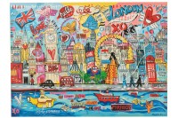 J-Line Wall Decoration London Pop Art Canvas Mix
