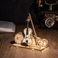 Robotime, Houten Puzzel 3D Violin Capriccio, TG604K, 14,5x7,5x15cm