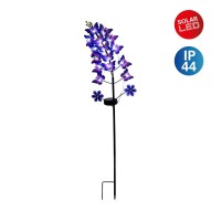 LED Solarleuchte "VIOLA" , für Außen, Erdspieß aus Metall in Violett, mit integrierter LED