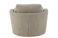 J-Line Lounge chair Swiv Wood/Textile Gray