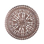 Xavery Copper Round Iron Wall Panel Carved Look S