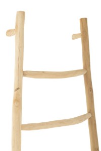 J-Line Ladder 6 Steps Teak Wood Natural