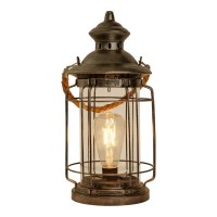 LED decorative solar light "Bruno" made of metal, glass and plastic, copper, with a firmly built-in LED, for outside